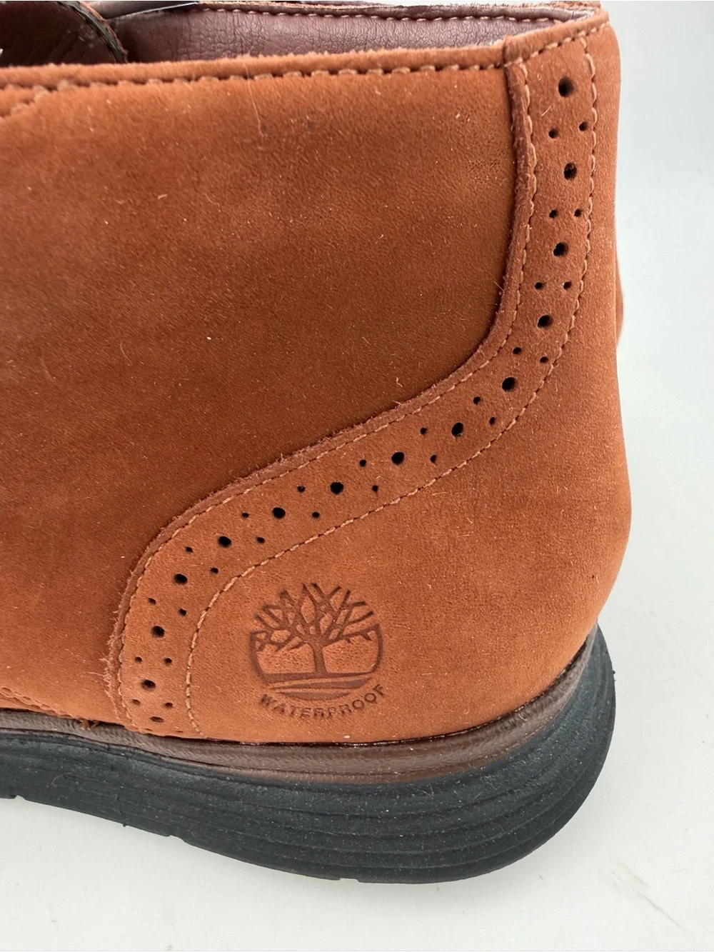 Timberland Mens Franklin Park - SZ 7- Brown Waterproof Suede Chukka Boots Shoes